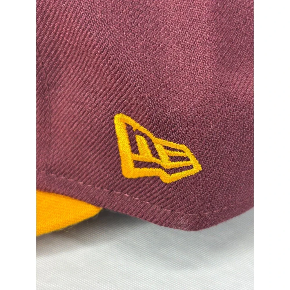 New Era Minnesota Golden Gophers 59FIFTY Fitted Hat Mens Maroon Gold 7 1/4 NWT